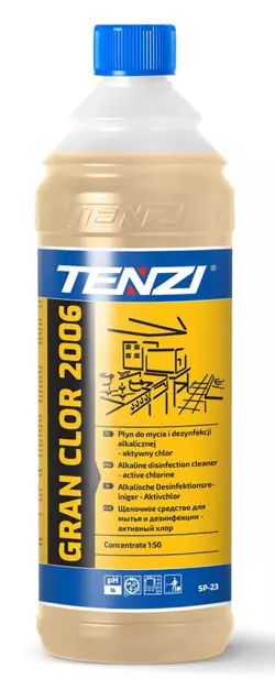 Засіб для очищення і дезінфекції з хлором TENZI GRAN CLOR 2006, 1 L Засіб для очищення і дезінфекції з хлором TENZI GRAN CLOR 2006, 1 L