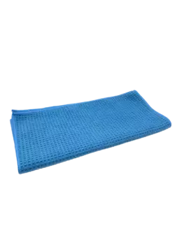 Безворсова вафельна мікрофібра для скла та інтер'єру АКСЕСУАРИ Waffled Cloth 55*27 cm BLUE