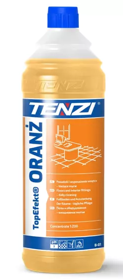 Засіб для повсякденного очищення підлог і внутрішніх поверхонь TENZI TOPEFEKT ORANZ, 1L