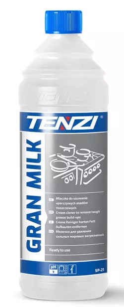 Засіб для видалення жирних забруднень з мікро абразивом TENZI GRAN MILK, 1 L Засіб для видалення жирних забруднень з мікро абразивом TENZI GRAN MILK, 1 L