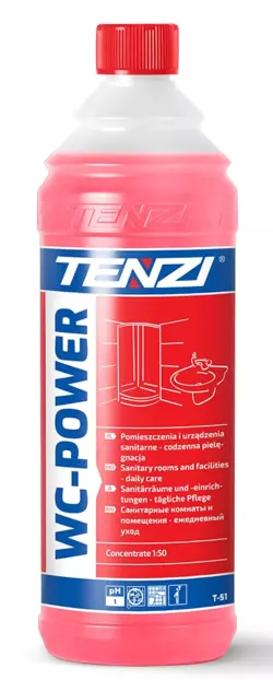 Засіб для мийки і дезінфекції санвузлів TENZI WC-Power, 1L Засіб для мийки і дезінфекції санвузлів TENZI WC-Power, 1L