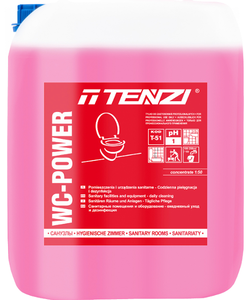 Засіб для мийки і дезінфекції санвузлів
 TENZI WC-Power, 10 L Засіб для мийки і дезінфекції санвузлів
 TENZI WC-Power, 10 L