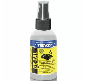 Віруліцидний дезінфікуючий засіб для рук TENZI De-Zal GT, 100 ml Віруліцидний дезінфікуючий засіб для рук TENZI De-Zal GT, 100 ml