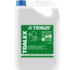 Засіб для дезінфекції та відбілювання санвузлів
 TENZI TOALEX 5 L