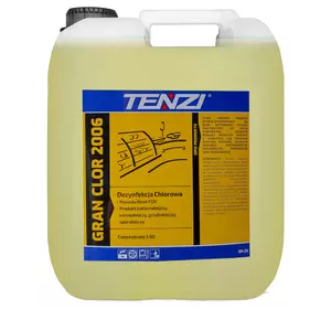 Засіб для очищення і дезінфекції з хлором
 TENZI GRAN CLOR 2006, 10 L Засіб для очищення і дезінфекції з хлором
 TENZI GRAN CLOR 2006, 10 L